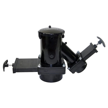 Valterra WYE FIXED DOUBLE VALVE, 3IN HUB X 1-1/2IN ROTATING HUB X 3IN BAYONET C T38